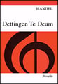 Dettingen Te Deum SATB Vocal Score cover